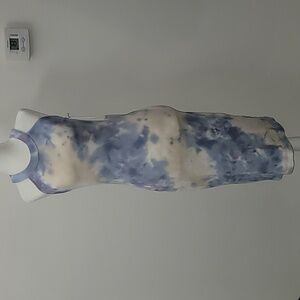 Young Fabulous & Broke Maverick Ribbed Tie-Dye Sleeveless Midi Dress Size XS NWT